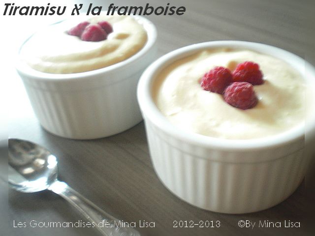 tiramisu à la framboise