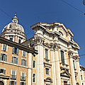 La traversée de Rome par le Corso (9/13). Santi Ambrogio e <b>Carlo</b> al Corso - Rione Campo Marzio.