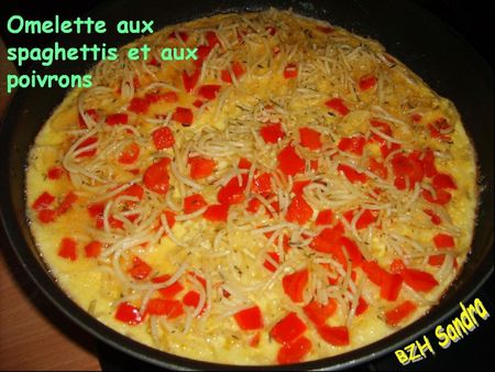 Omelette poivron spaghettis 2