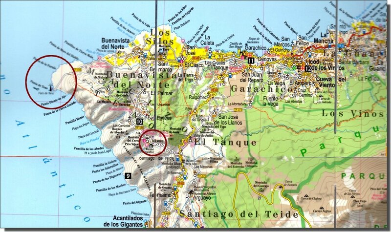 carte Tenerife Teno