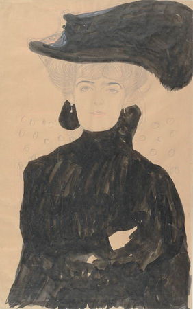 Dame_chapeau_plumes_Gustav_Klimt