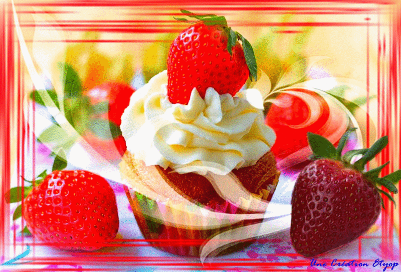 cupcakes a la fraise