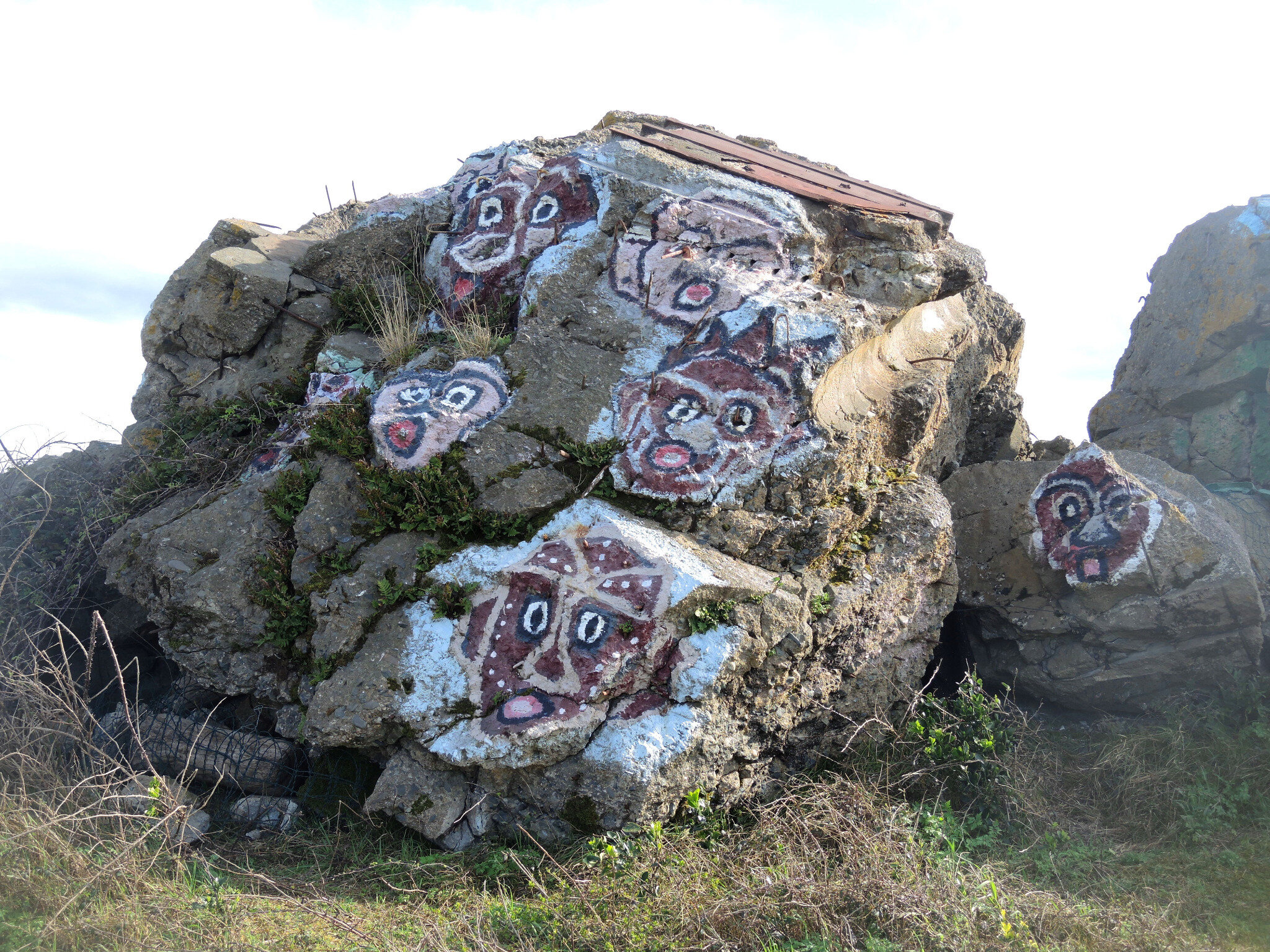 Tarnos, champ des blockhaus, visages (40)