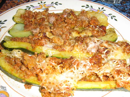 courgettes bolognaises (regime) recettes legumes légumes à la bolognaise