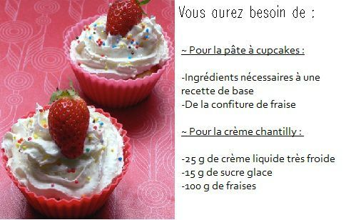 cupcakes fraises