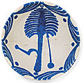 A large <b>Abbasid</b> tin-glazed pottery bowl, Iraq, 9th century