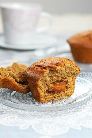 Muffins au café et coeur de caramel recettes dessert Muffins au café et coeur de caramel