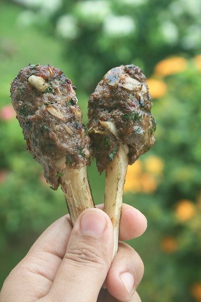 Grillade d'agneau à la canne sucre 2