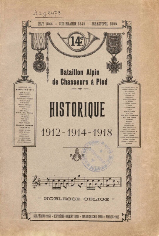 historique du 14e BCA