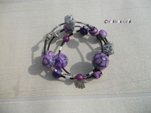 146 - Bracelet violet (modifié)