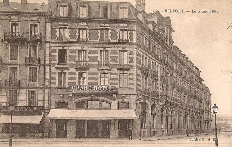 Belfort CPA Bd Carnot n°11 Grand Hôtel Graveur Souvenirs
