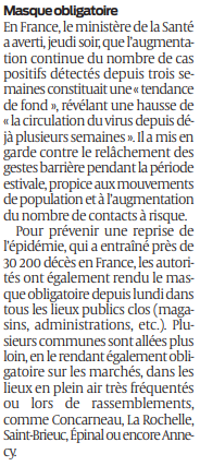 2020 07 25 SO Des contrôles renforcés dans les aéroports2