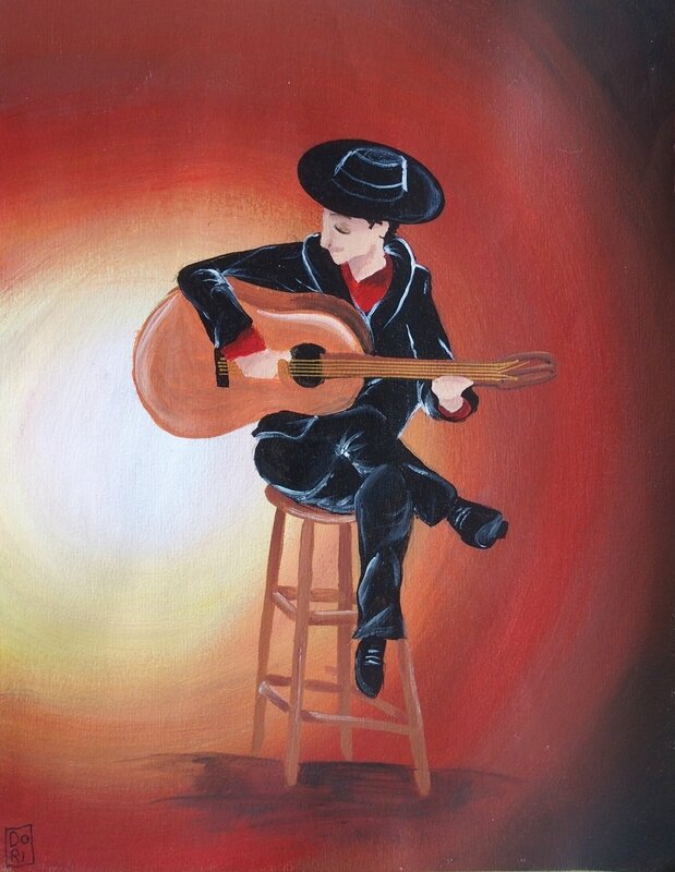 Guitariste flamenco