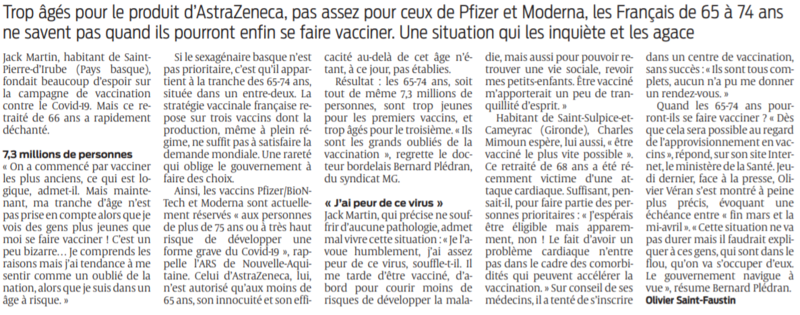 2021 02 25 SO Vaccin Pourquoi les 65-75 ans se sentent les grands oubliés