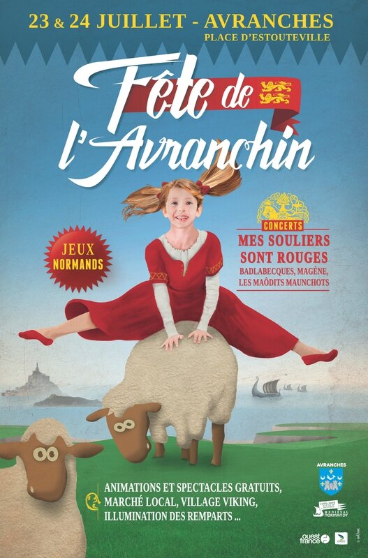 fete avranchin Avranches 2016 juillet visuel affiche logo