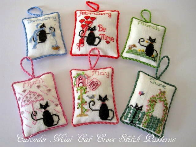 Black cat cross stitch patterns