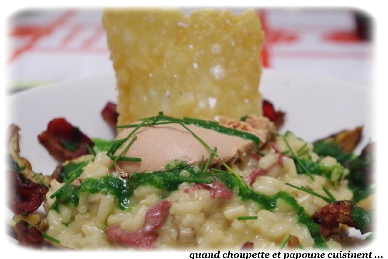 risotto aux cèpes chips de magrets de canard-5700