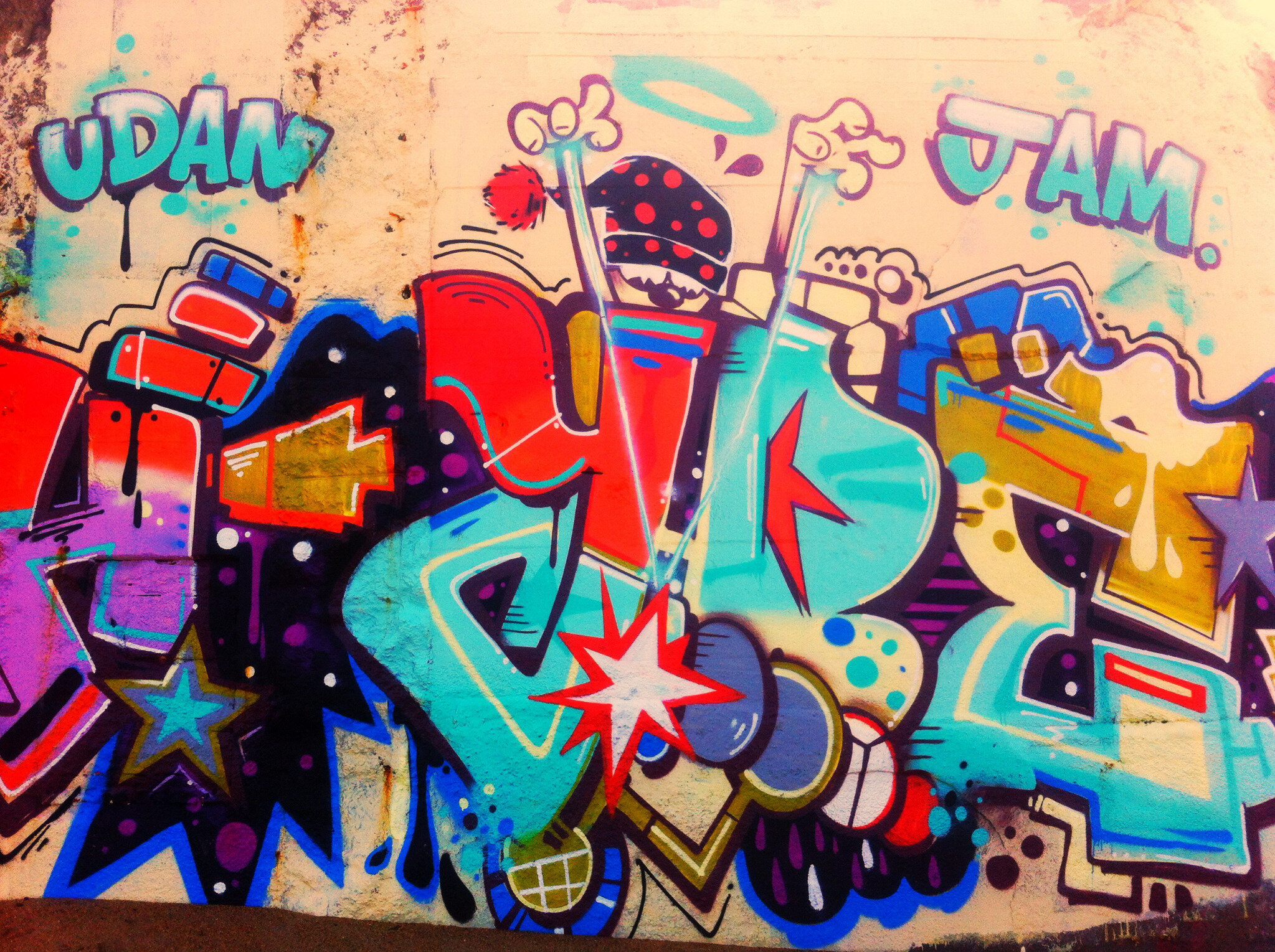 Anglet, barre d'Adour, blockhaus, tag