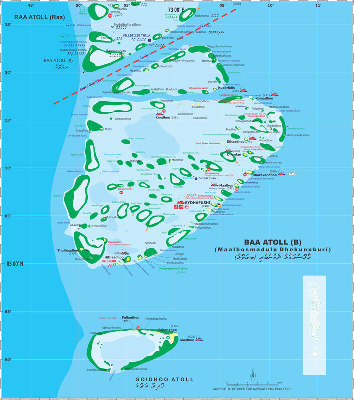Baa Atoll Map