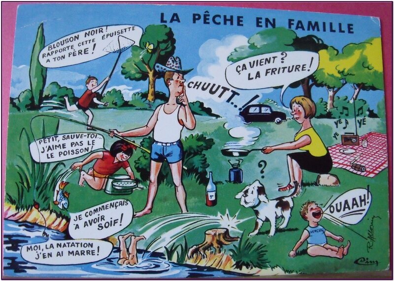 Ci 1 en famille la pêche - datée 1972