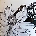 Peinture florale sur <b>vase</b> <b>porcelaine</b>: le lotus