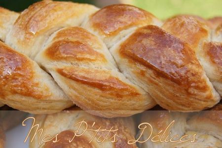 recettes Petites brioches feuilletées et tressées