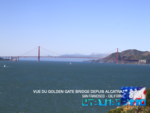 Vue Golden Gate Bridge depuis Alcatraz