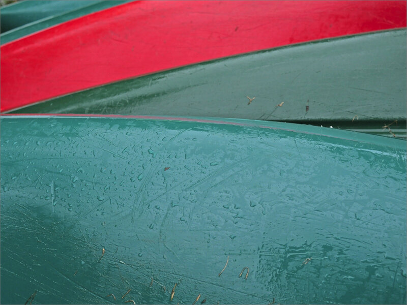 Niort pluie matin 110819 ym 36 canoés vert rouge