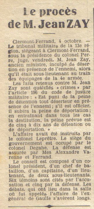 31 samedi 5 octobre 1940