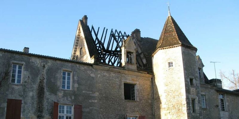 Sud-Gironde Incendie au château Lassalle