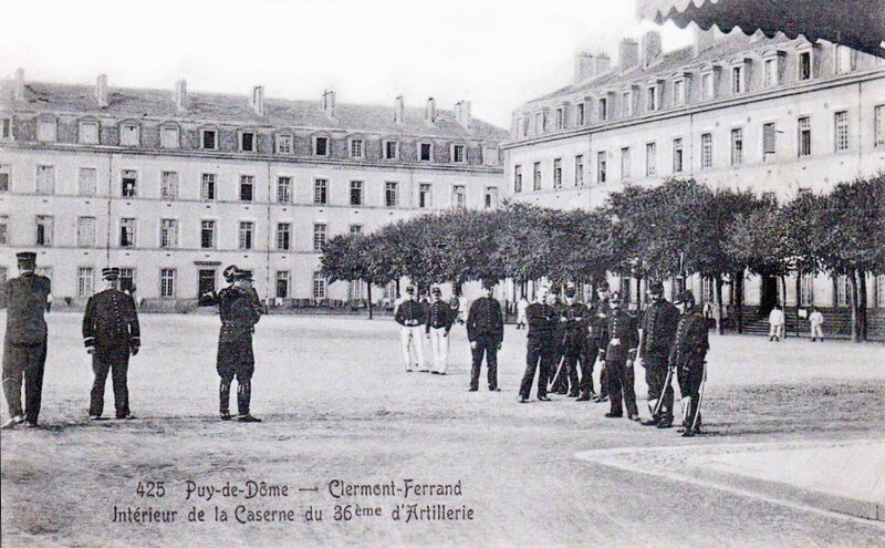 36e régiment d'Artillerie, caserne Clermont-Ferrand