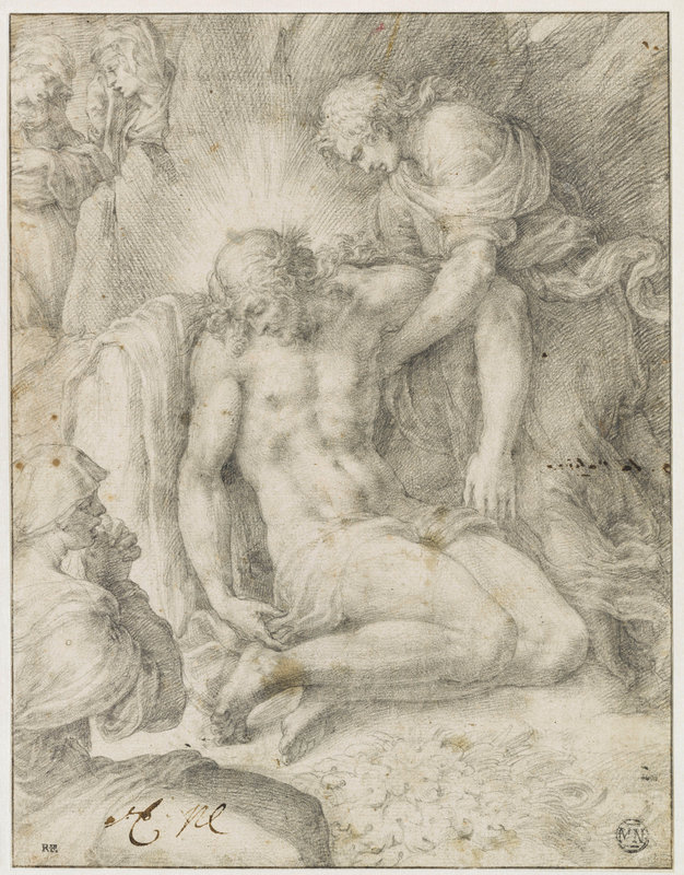 exposition-giorgio-vasari-au-louvre-4-giulio-clovio-le-christ-mort-soutenu-par-saint-jean-crmn-grand-palais-musee-du-louvre-michel-urtado-1600x0