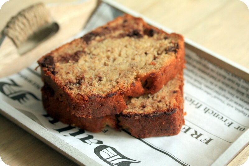 banana bread ou cake banane chocolat blog chez requia cuisine et confidences