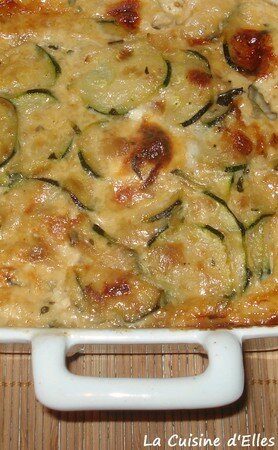 recettes legumes Gratin de courgettes au chèvre