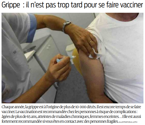 2019 12 31 SO Prévention Girppe il n'est pas trop tard pour se faire vacciner