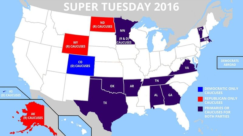 supertuesday 2016 map