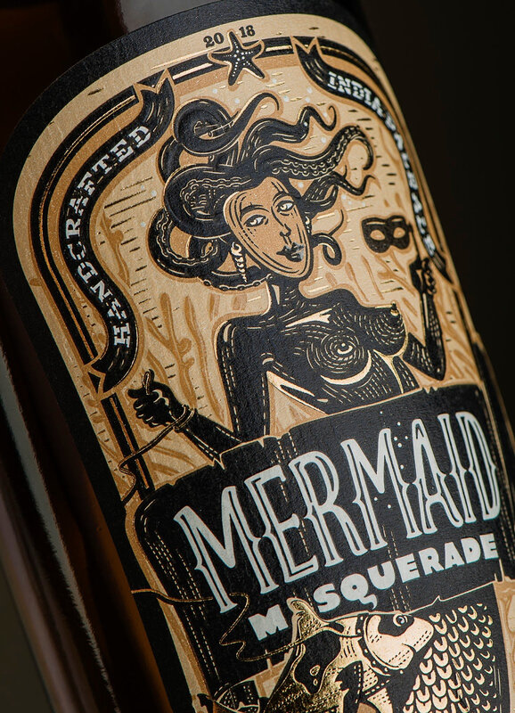 Mermaid Masquerade beer détail d'étiquette