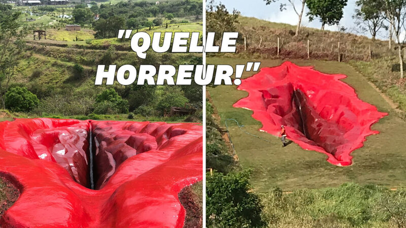 La sculpture d'une vulve géante a créé la polémique au Brésil Le Huffington Post LIFE