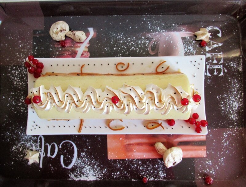 bûche au citron meringuée