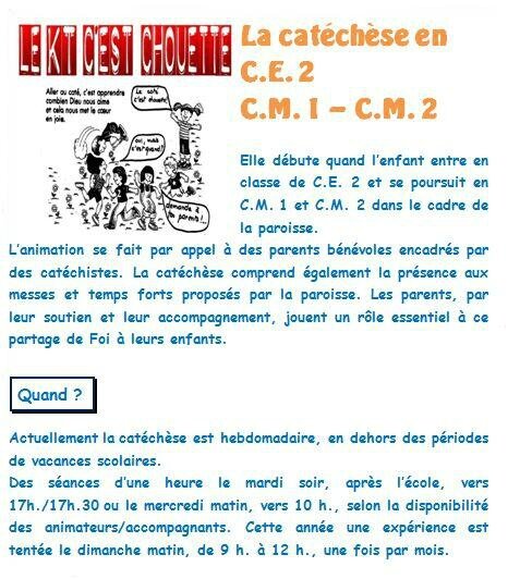 catéchèse 1