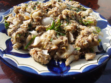 recettes plats Tartare de sardines aux herbes et aux épices