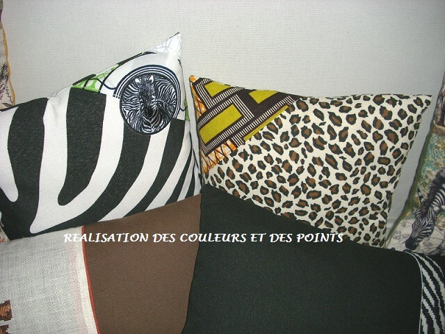 COUSSINS ESPRIT SAFARI PHOTO COINS WAX PETITS COUSSINS