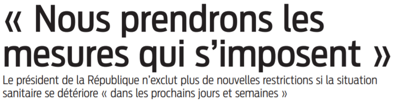 2021 03 29 SO Nous prendrons les mesures qui s'imposent