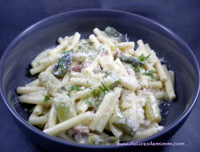 Pâtes aux asperges et au parmesan 3