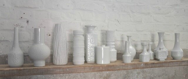 vases blancs collection