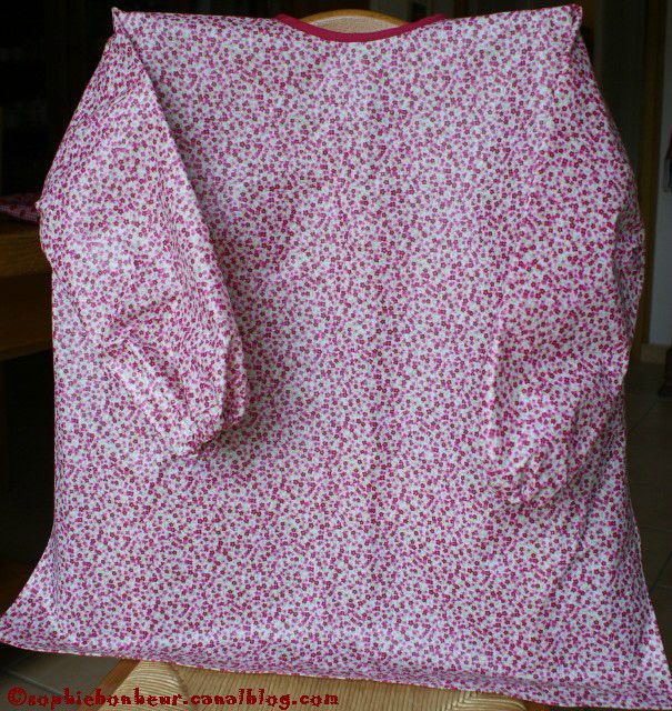 couture tablier fleuri