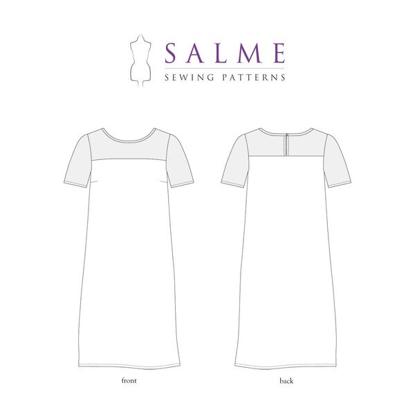Salme Patterns - Color Block Dress