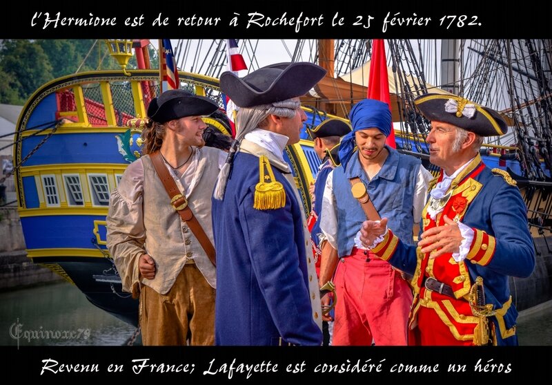 1782 Rochefort fête le Marquis de Lafayette was a French soldier and statesman