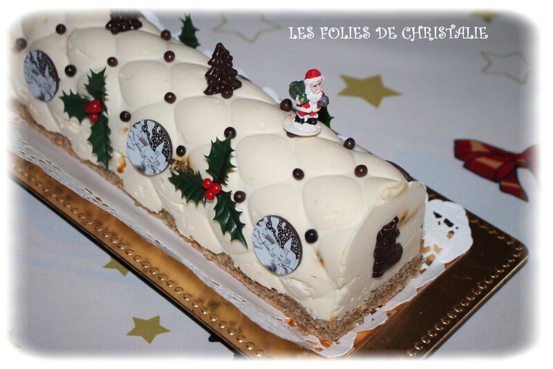 Bûche caramel noix 28