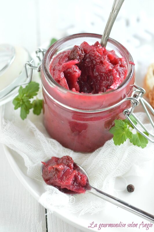 chutney de cranberries maison 2